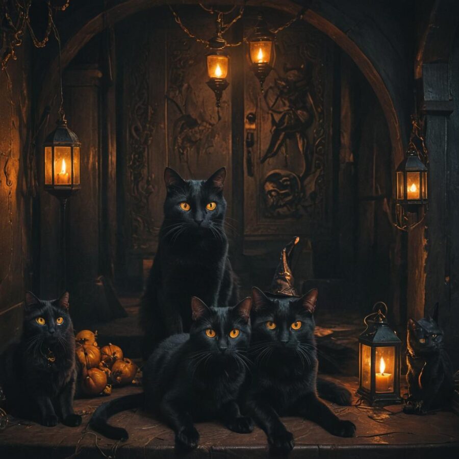 kot, koty, halloween