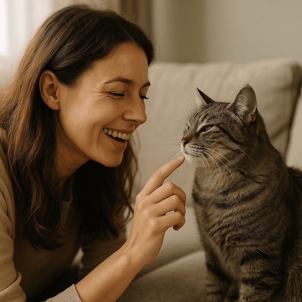 Czy koty lubią, gdy się do nich mówi?