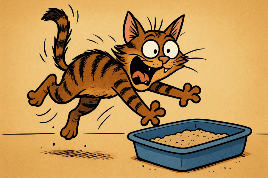 Dlaczego koty dostają "szału po kuwecie"? 2 szał po kuwecie